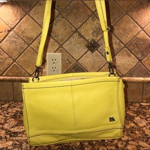 The Sak leather Yellow shoulder bag/clutch